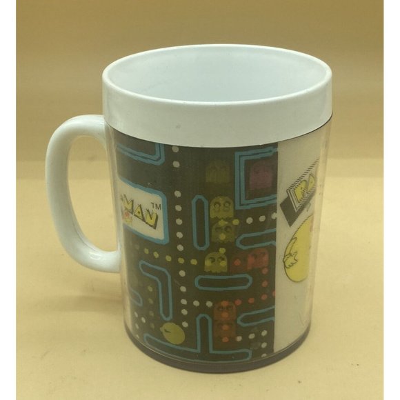 Vintage 1980 Pac-Man Holographic Coffee Mug Lenticular Printing Plastic Cup - Picture 8 of 9